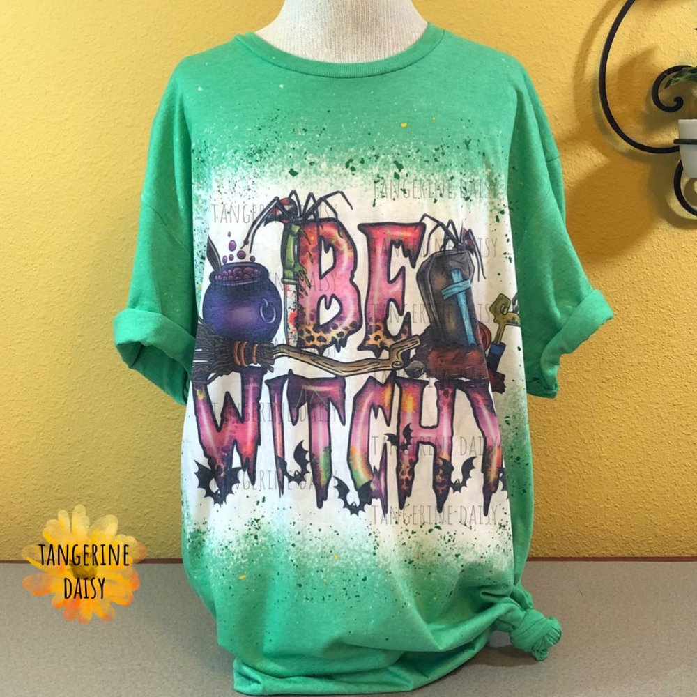 NEW ADULT UNISEX LARGE Handmade "Be Witchy" Tee